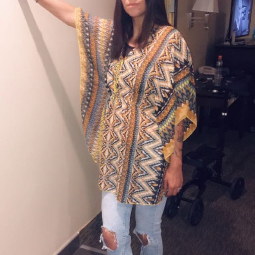 Hippie Style Butterfly Blouse Beautiful Colors
